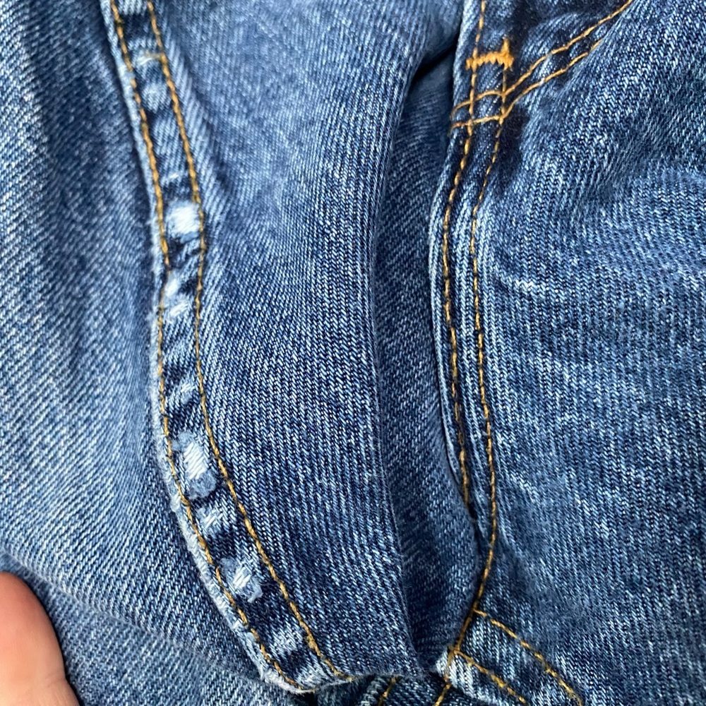 Levis 560 Denim Mom Jeans High Rise Red Tab Size 16 S Vintage Y2K - Inseam 30.5" - Picture 7 of 8